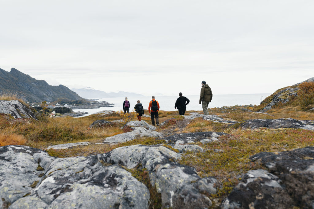 hiking in lofoten islands 